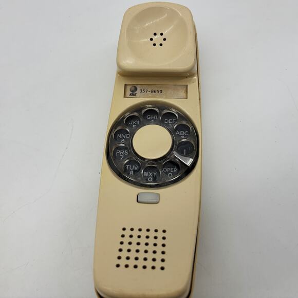 Vtg Western Electric Trimline Rotary Dial Telephone Harvest Gold AT&T Desktop 84 - Picture 3 of 9